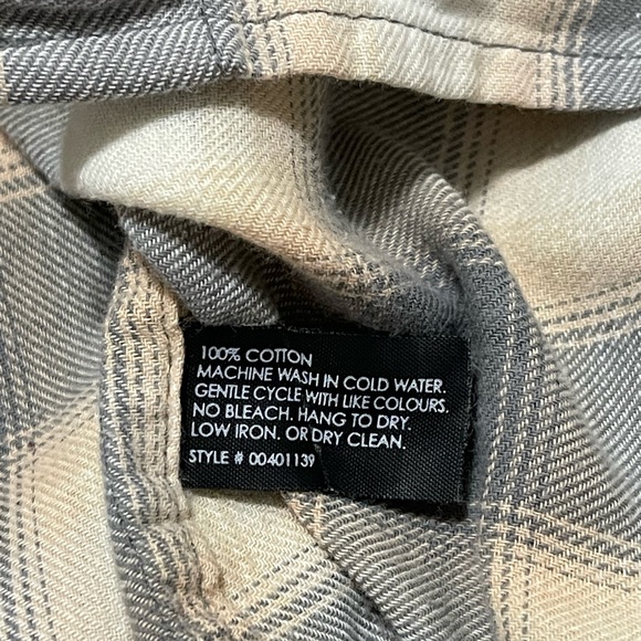 Club Monaco Plaid Button Down Long Sleeve Top Women Size XS - Picture 9 of 9